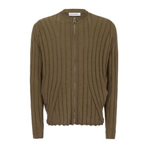 Kiko Kostadinov Harkman Knit Zip Cardigan in Marron size IT 48